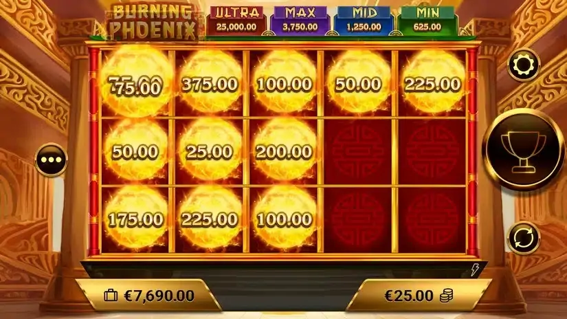 Burning Phoenix slot screenshot 4