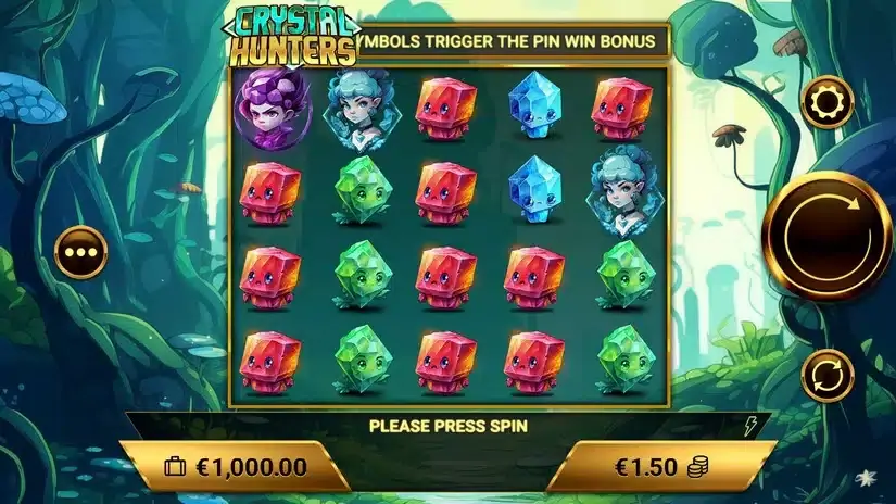 Crystal Hunters slot screenshot 
