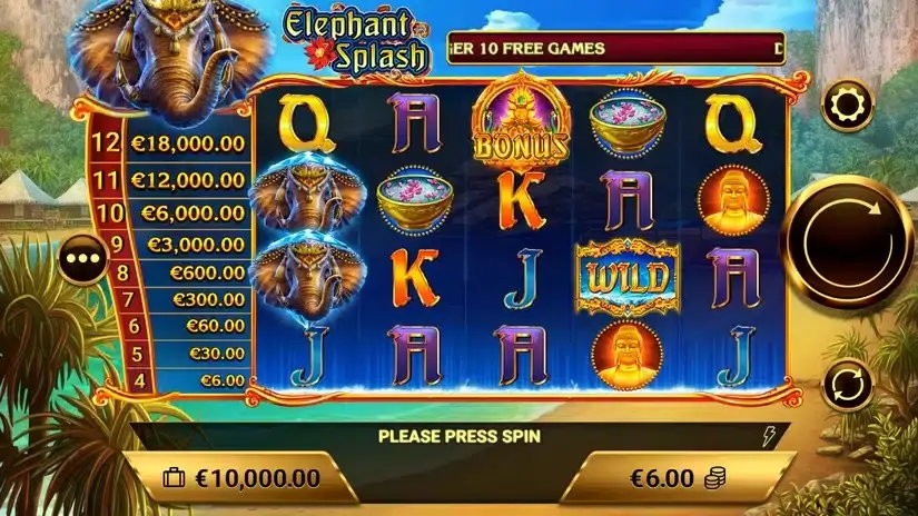 Elephant Splash slot screenshot 1