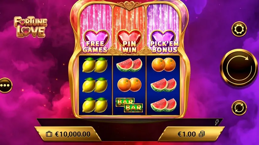 Fortune Love slot screenshot 1