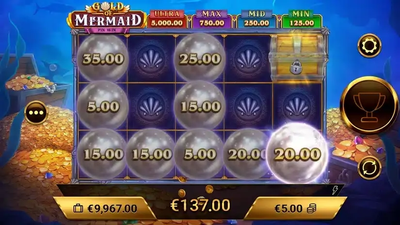 Gold of Mermaid slot screenshot 6