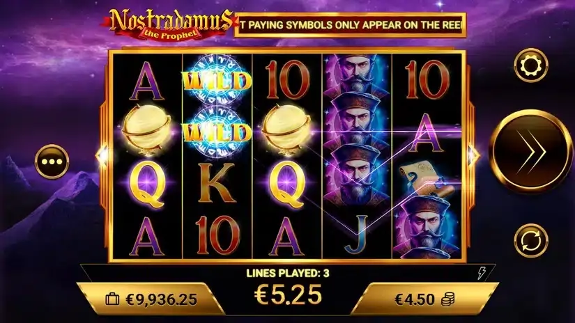 Nostradamus: The Prophet slot screenshot 5