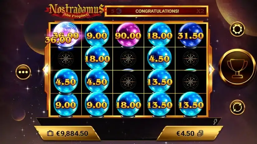 Nostradamus: The Prophet slot screenshot 2