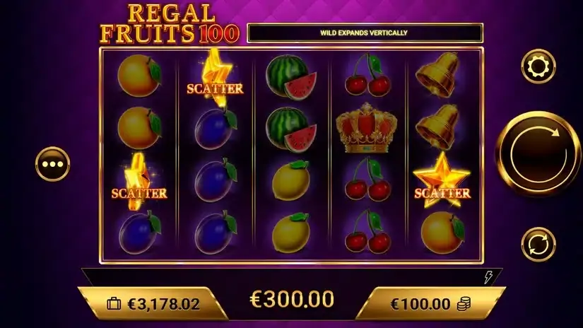 Regal Fruits 100 slot screenshot 4