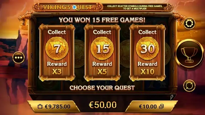 Viking’s Quest slot screenshot 3