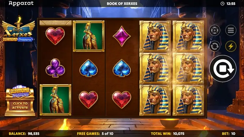 Book of Xerxes – Diamond Treasures slot screenshot 4