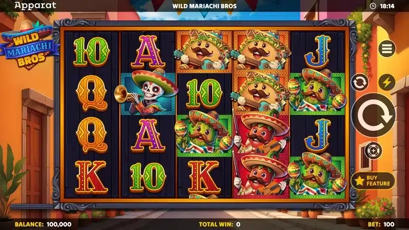 Wild Mariachi Bros slot screenshot 1