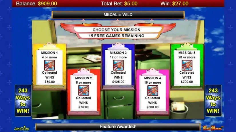 Red Baron slot screenshot 3