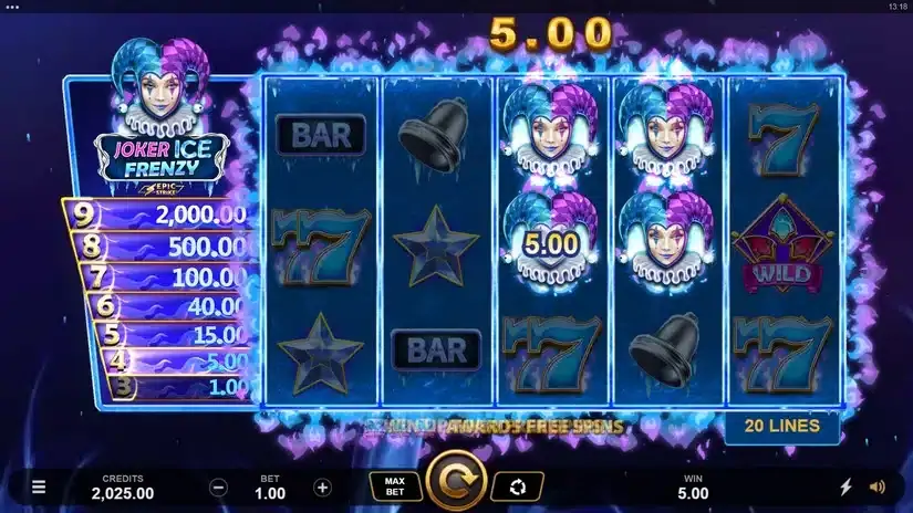 Joker Ice Frenzy Epic Strike slot screenshot 