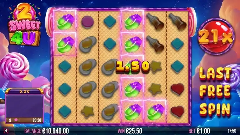 2 Sweet 4 U slot screenshot 