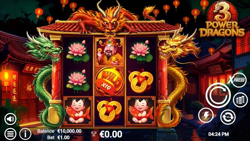 3 Power Dragons slot screenshot 1