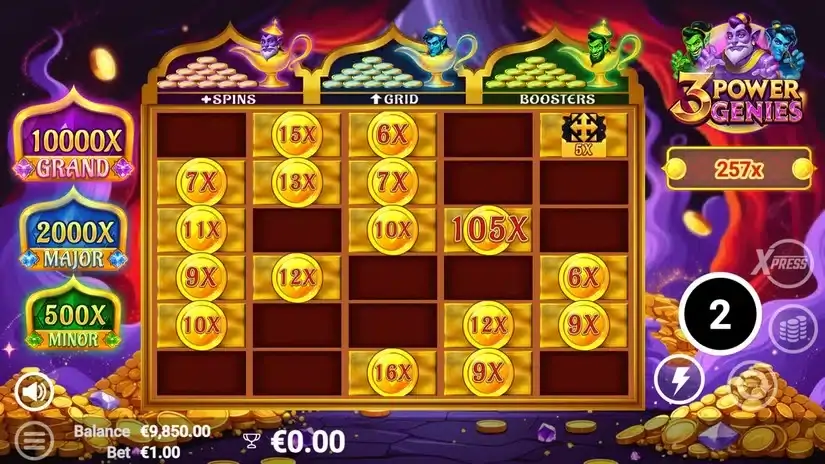 3 Power Genies slot screenshot 5