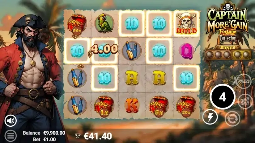Captain More’Gain slot screenshot 