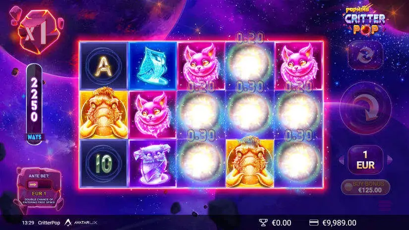 CritterPop slot screenshot 