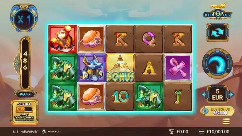 HelioPOPolis slot screenshot 1