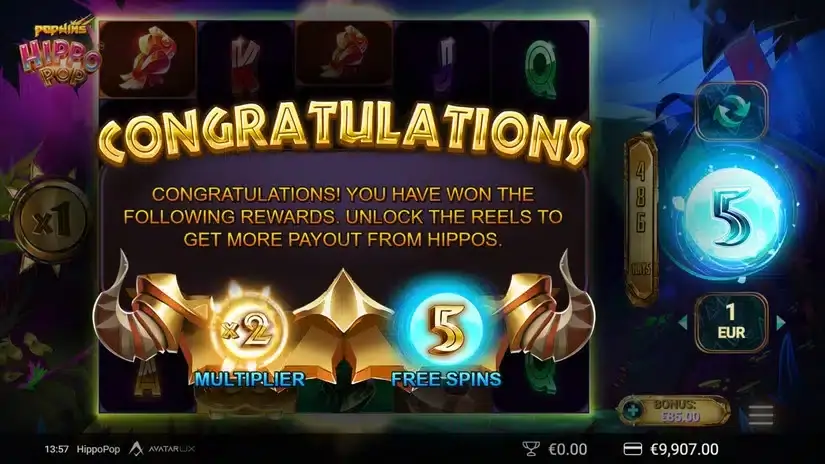HippoPop slot screenshot 5