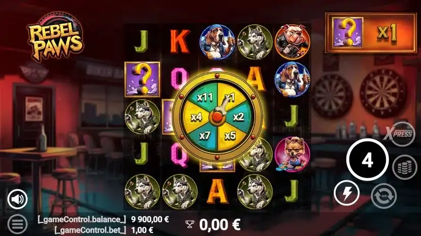 Rebel Paws slot screenshot 3