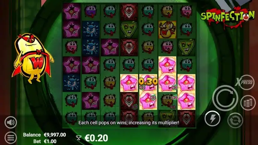 Spinfection slot screenshot 2
