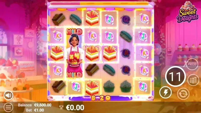 Sweet Delights slot screenshot 