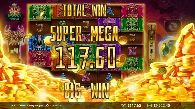 TikiPop Spooky Temples slot screenshot 5