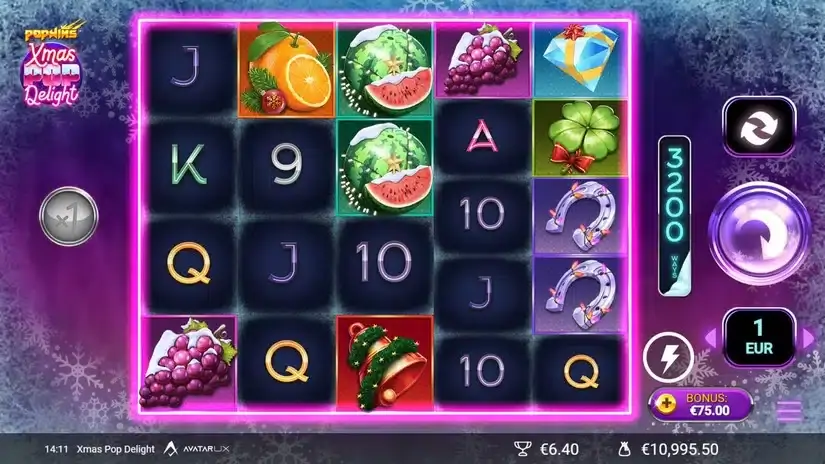 XmasPop Delight slot screenshot 
