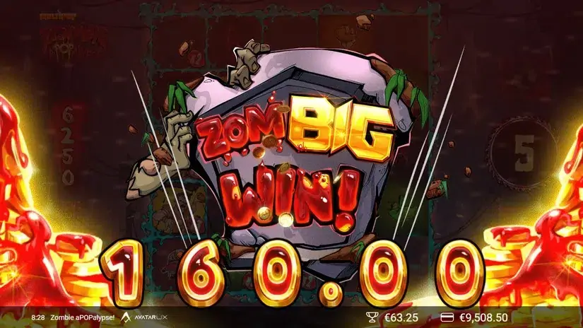 Zombie aPOPalypse slot screenshot 