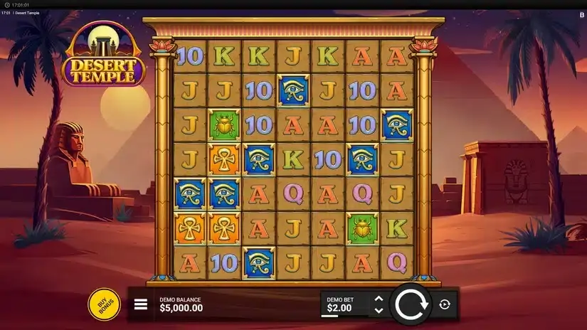 Desert Temple slot screenshot 