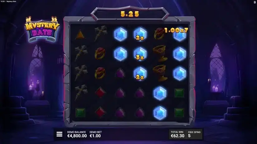 Mystery Bats slot screenshot 