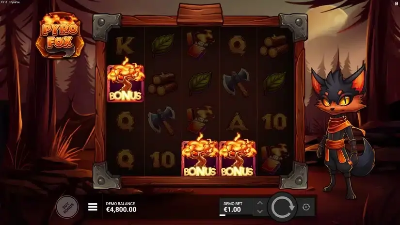 Pyrofox slot screenshot 2
