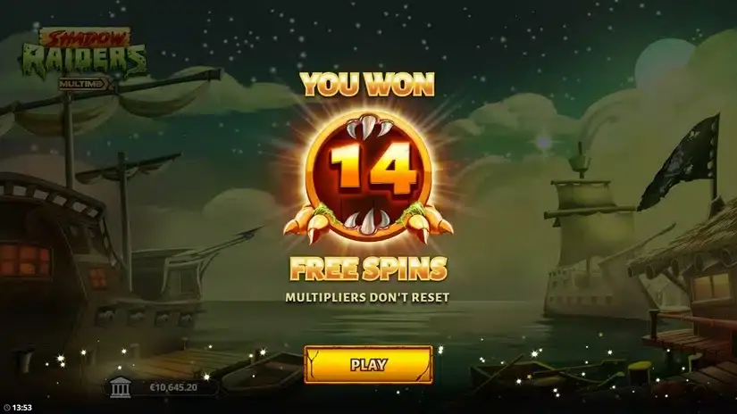 Shadow Raiders MultiMax slot screenshot 4