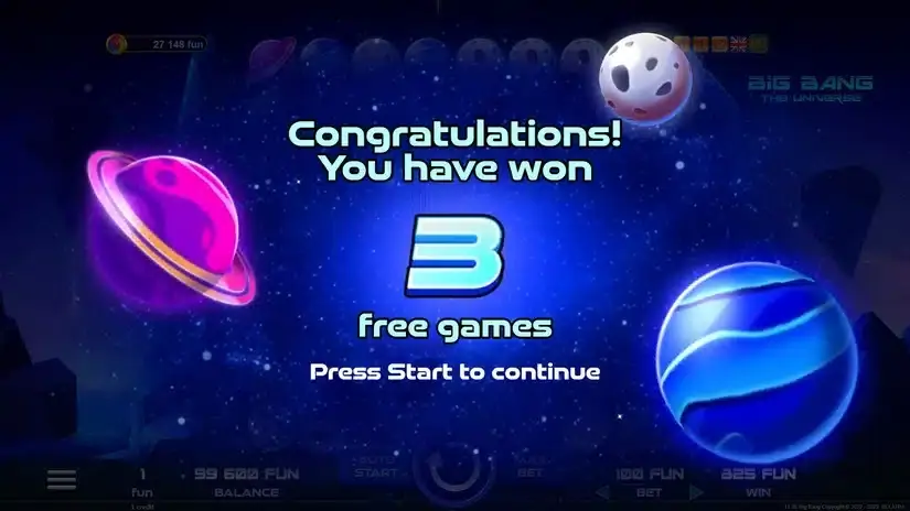 Big Bang slot screenshot 3