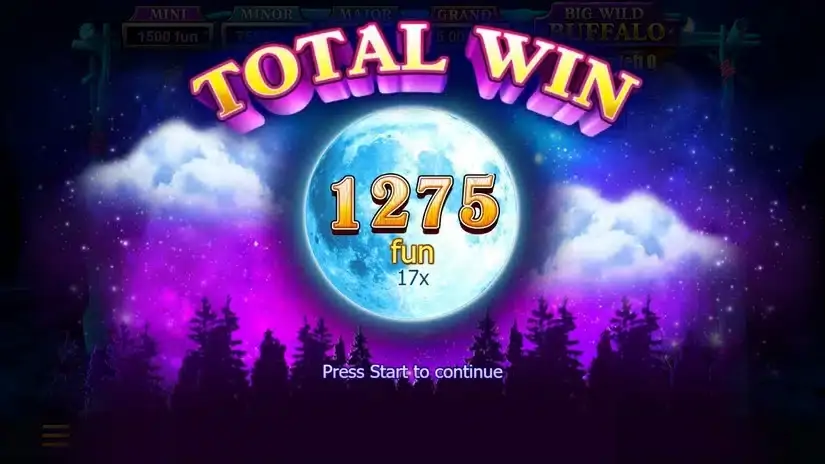 Big Wild Buffalo slot screenshot 