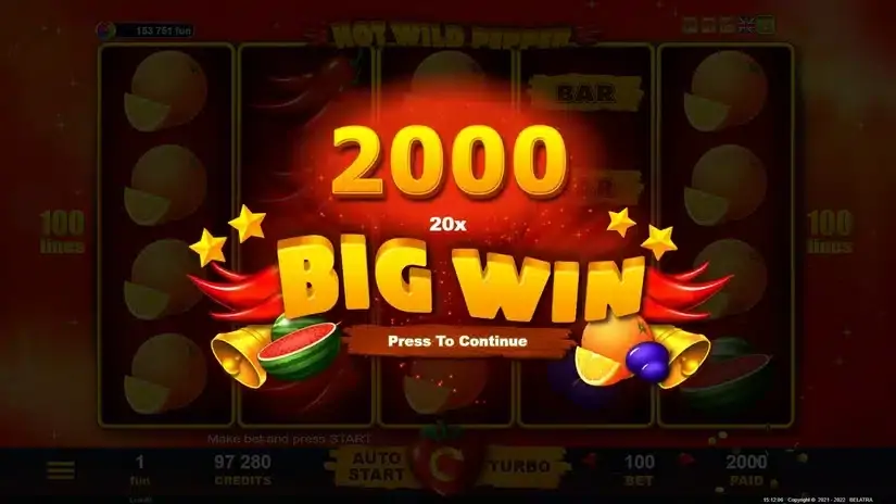 Hot Wild Pepper slot screenshot 