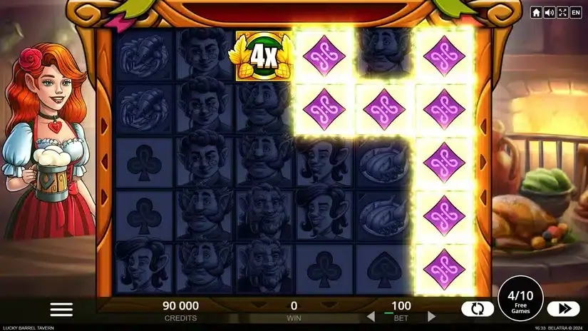 Lucky Barrel Tavern slot screenshot 4