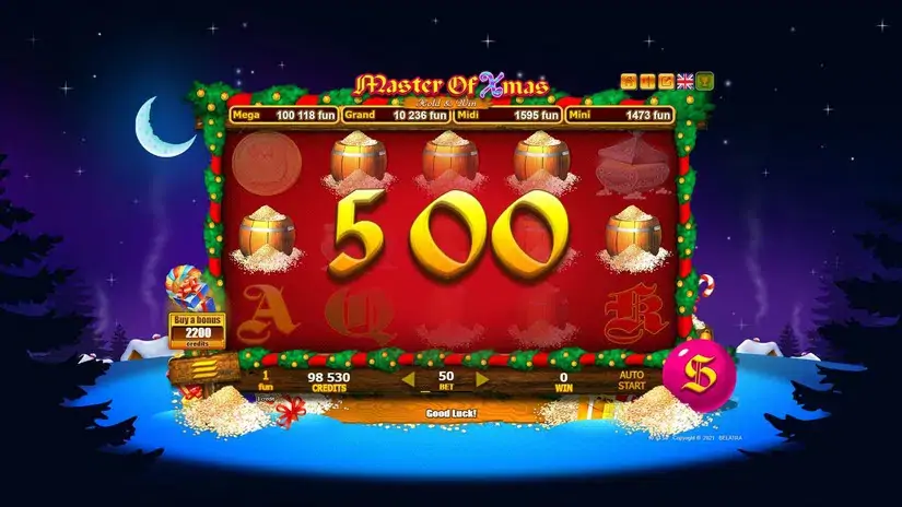 Master of Xmas slot screenshot 