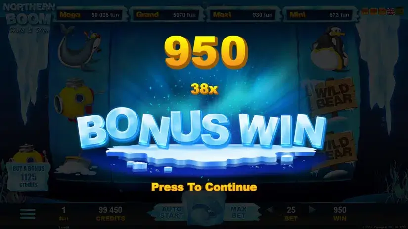 Northern Boom slot screenshot 