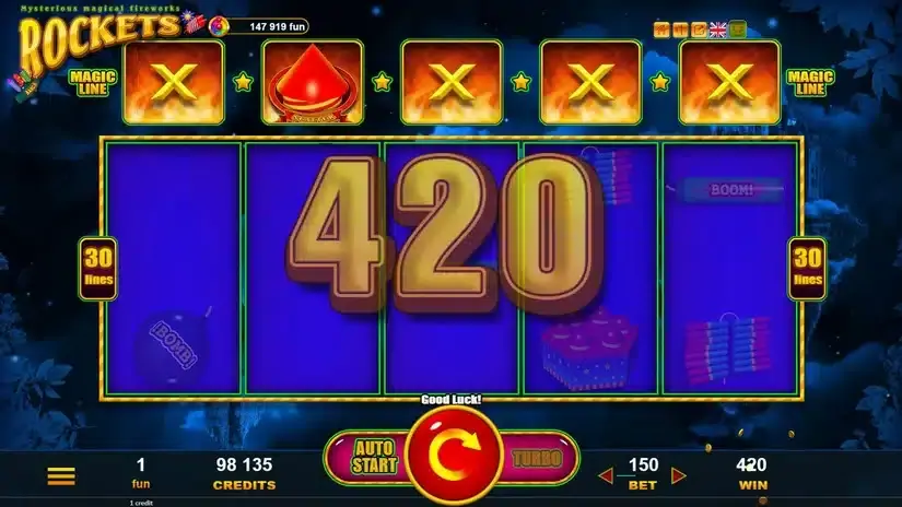 Rockets slot screenshot 2