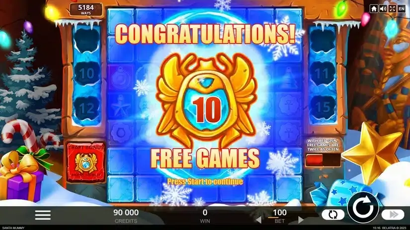 Santa Mummy slot screenshot 3