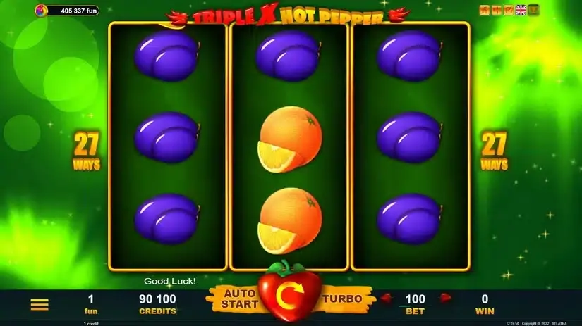 TripleX Hot Pepper slot screenshot 2