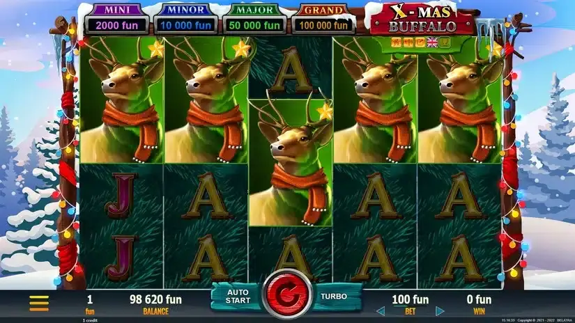 X-Mas Buffalo slot screenshot 3
