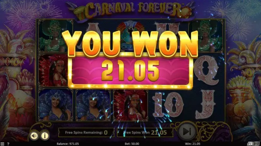 Carnaval Forever slot screenshot 5