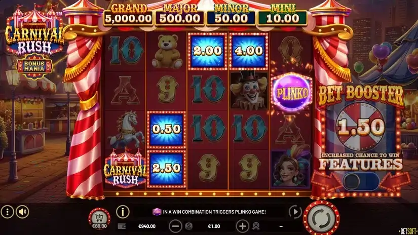 Carnival Rush slot screenshot 2