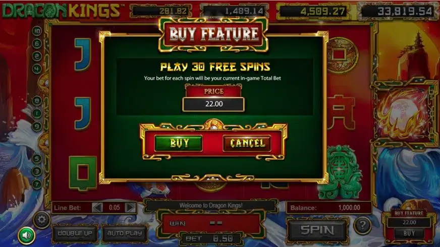 Dragon Kings slot screenshot 3