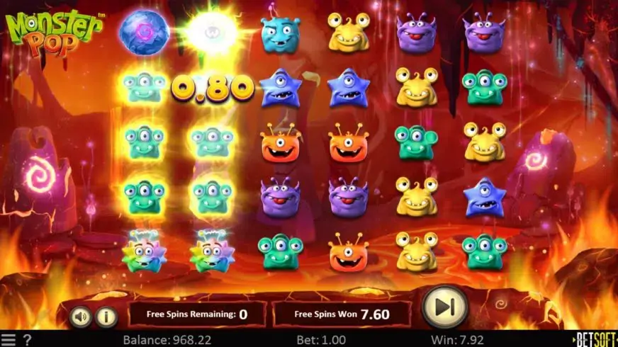 Monster Pop slot screenshot 