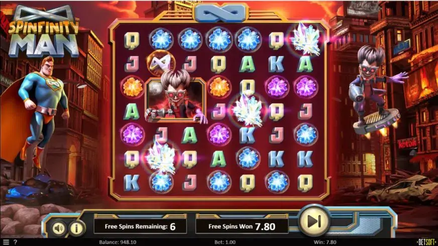 Spinfinity Man slot screenshot 