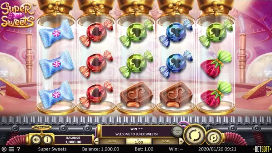 Super Sweets slot screenshot 