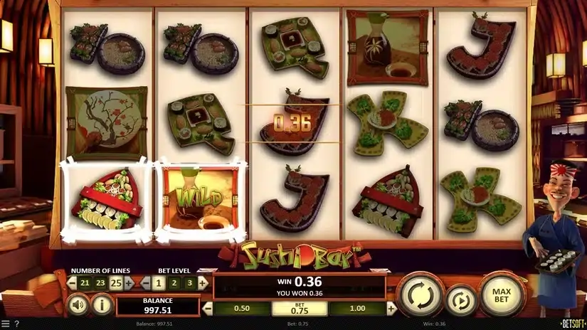 Sushi Bar slot screenshot 3