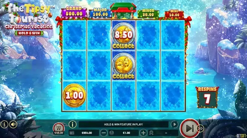 The Tipsy Tourist: Christmas Vacation – Hold & Win slot screenshot 4