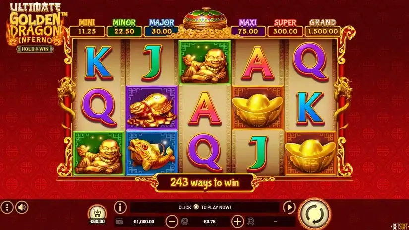 Ultimate Golden Dragon Inferno – Hold & Win slot screenshot 1