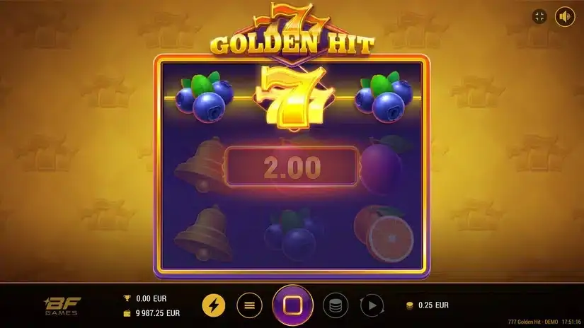 777 Golden Hit slot screenshot 